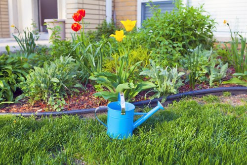 Eco-friendly pressure washing equipment in operation