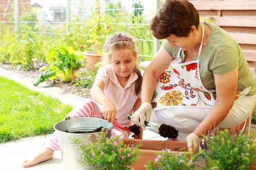 Pressure washing cleaning exterior surfaces in Childs Hill