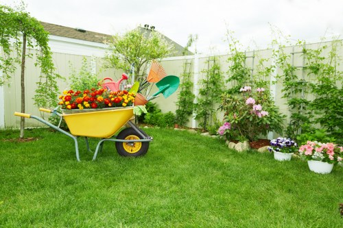 Detailed view of professional power washing service